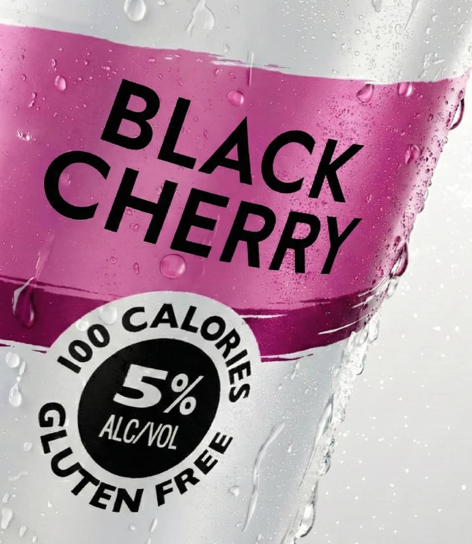 White Claw tin with Black cherry flavor