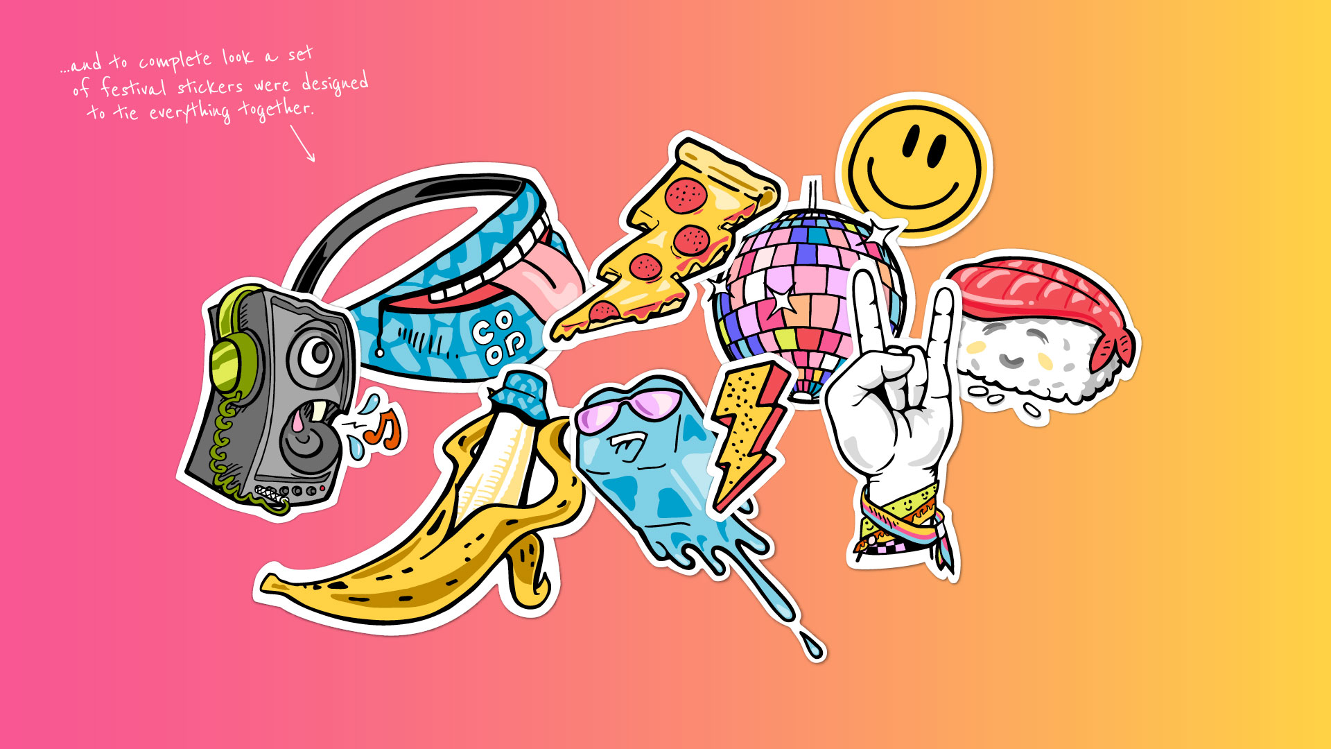 Festival stickers