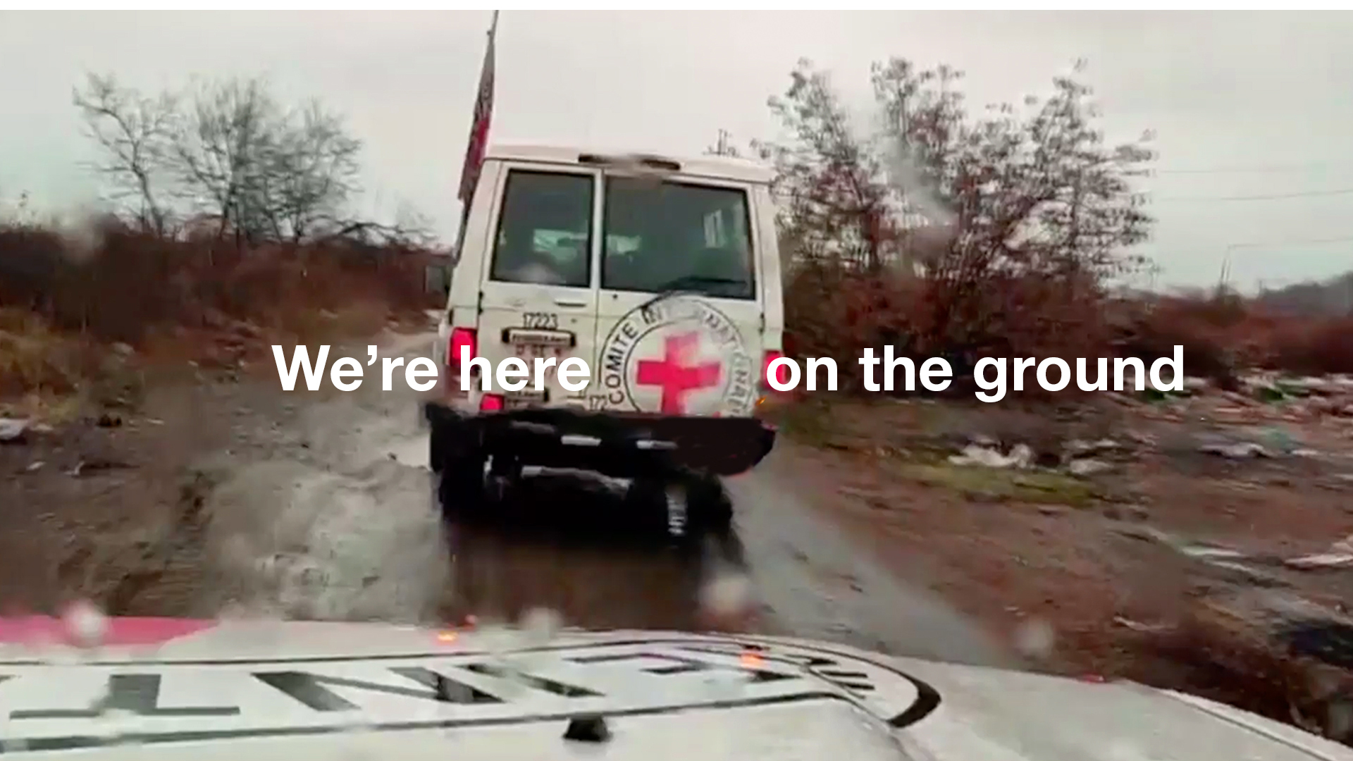 Photo of a car and copy: We're here on the ground
