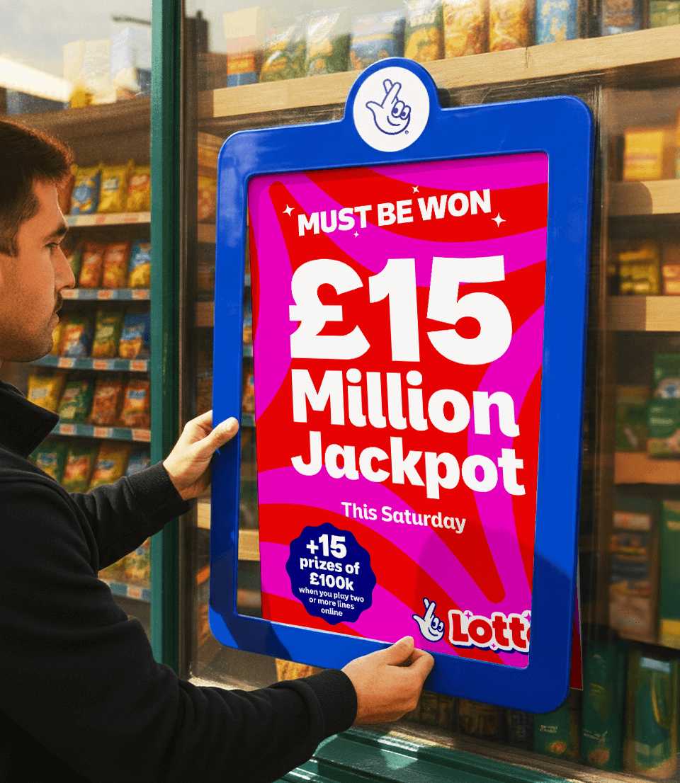 Corner shop window poster