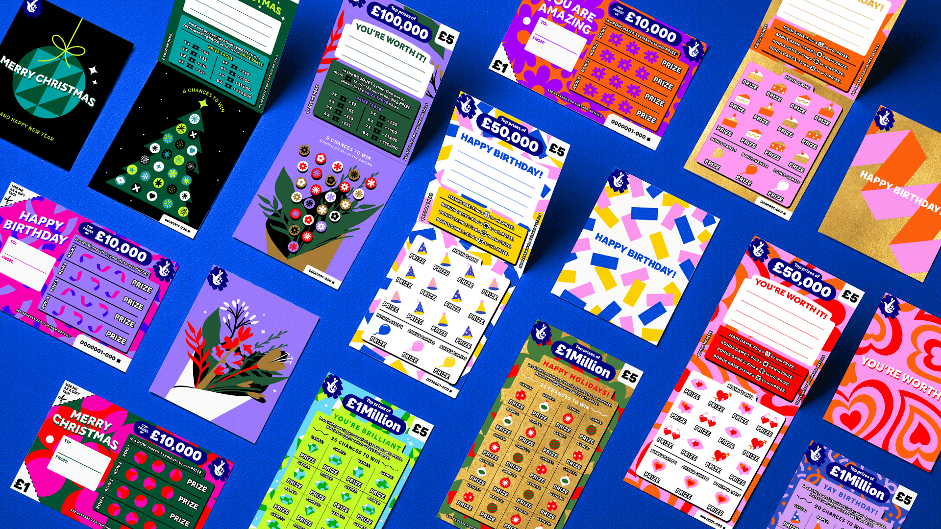 Various scratch cards