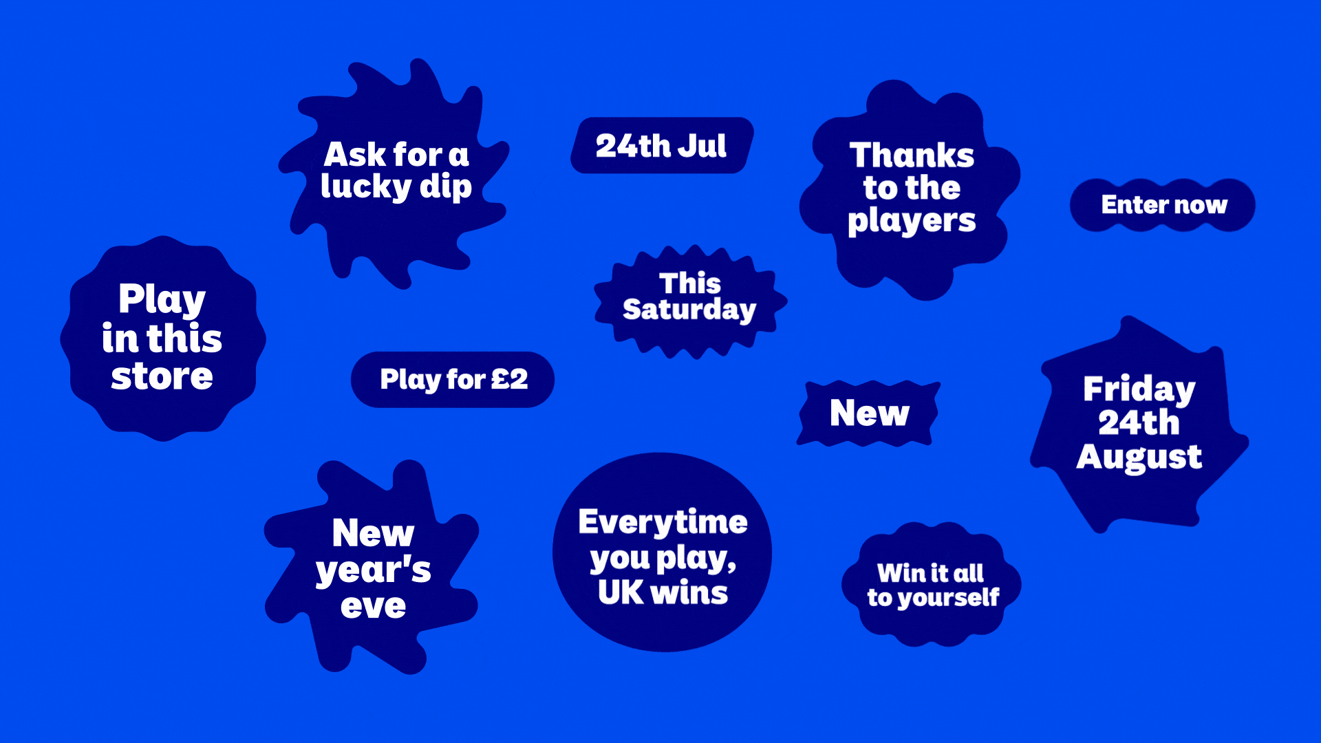 Animated GIF: various shapes with claims