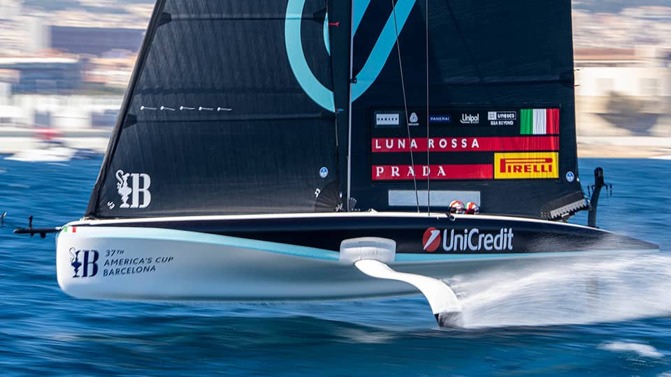 Branded speed boat