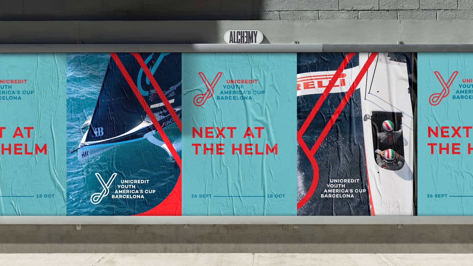 Wall covered with campaign posters
